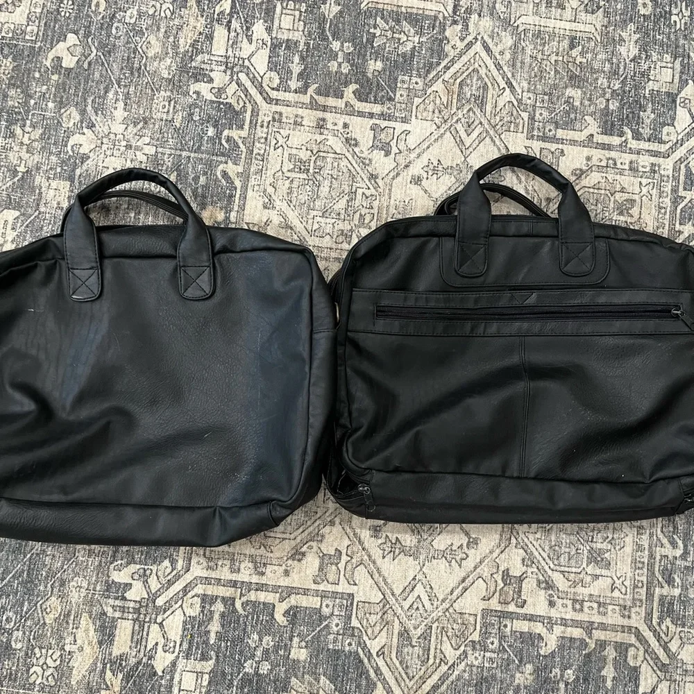 Black Leather Men's Bag